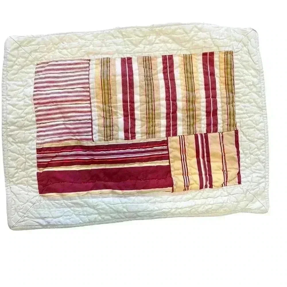 Pottery Barn Rustic Country Farmhouse Quilted Set of‎ 2 Standard Pillow Cases
